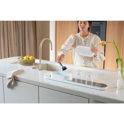 SINKSTYLE FRESH WHITE LAVABO TEZGAH DÜZENLEYİCİ VE KURUTMA TEPSİSİ